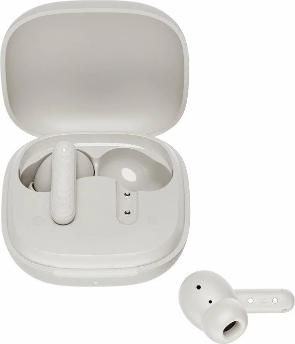 Kufje QCY T43 TWS me ENC, Bluetooth 5.3, USB-C, IPX4, të bardha