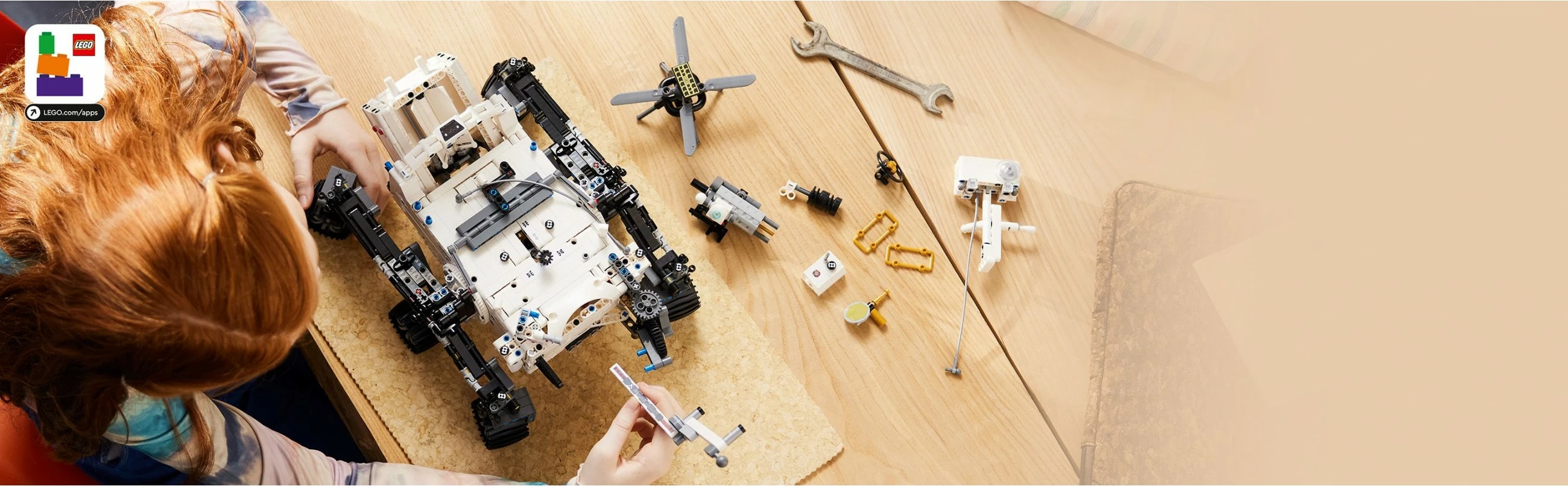 Set ndërtimi LEGO Technic NASA Mars Rover Perseverance 42158, 1132 pjesë, multikolor