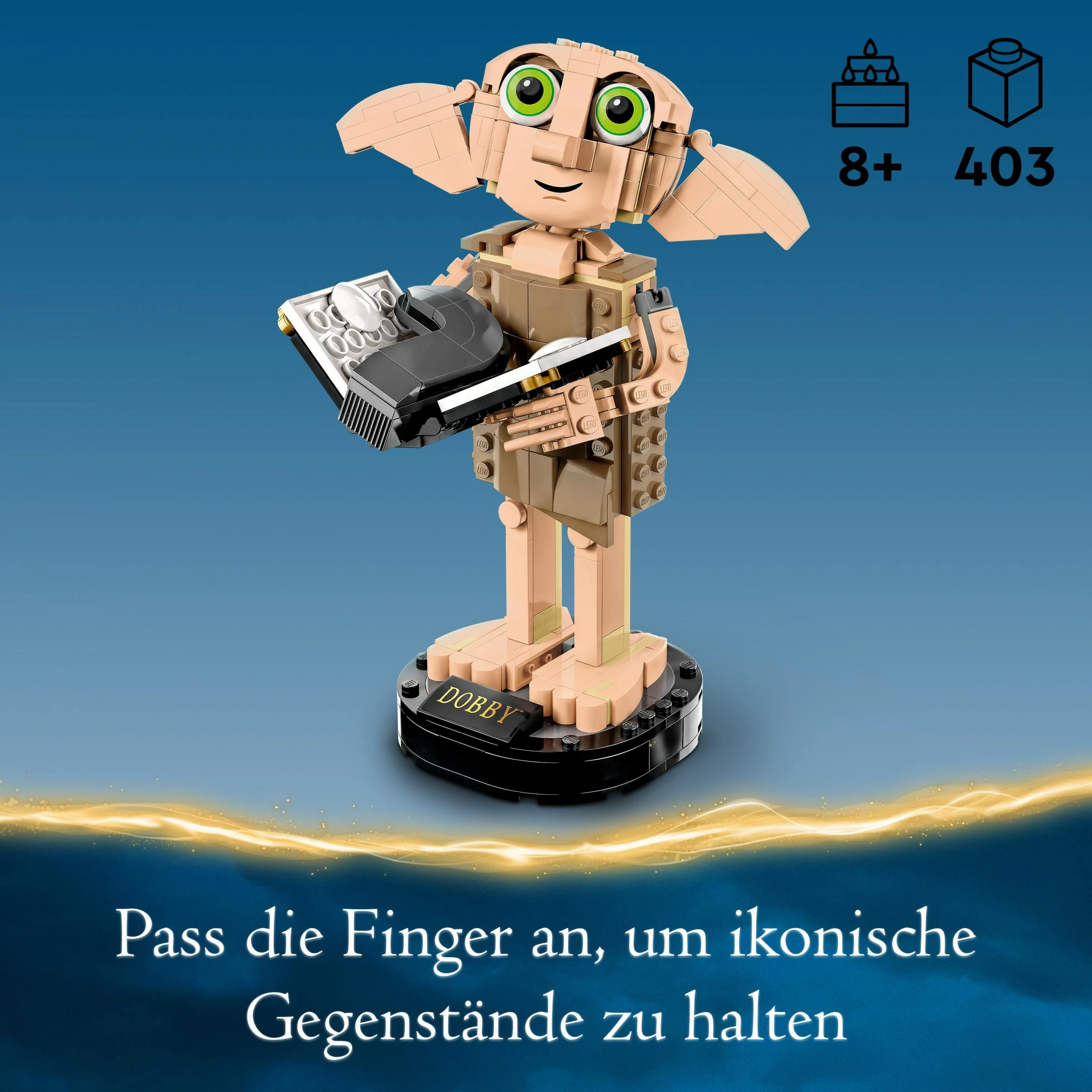 Set ndërtimi LEGO Harry Potter Dobby, 403 pjesë, shumëngjyrësh