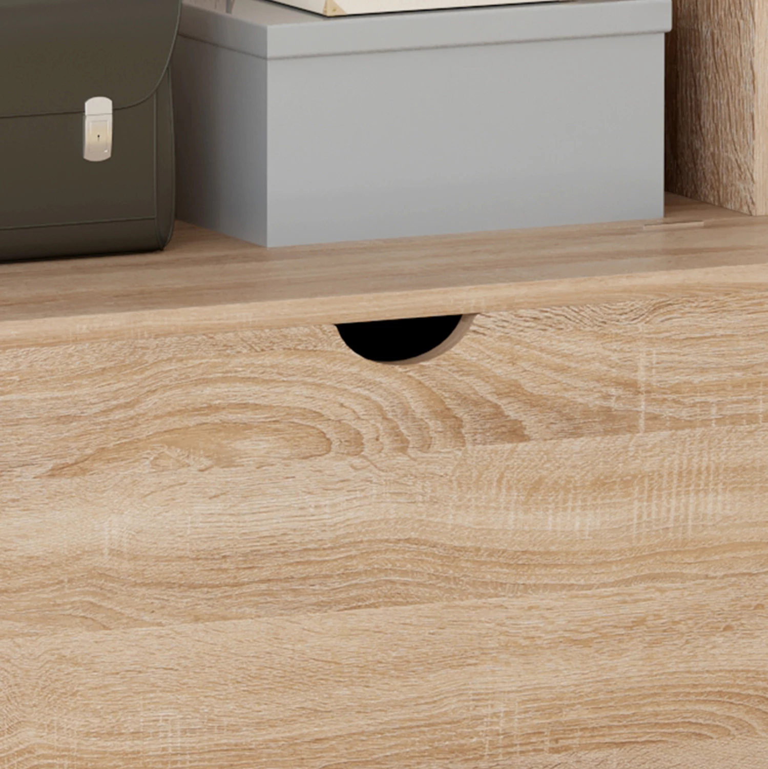 Mobilje hyrëse KAYLOR FH2474.01 me varëse dhe hapësirë ruajtjeje-MDF në Sonama 65x34x180Hcm