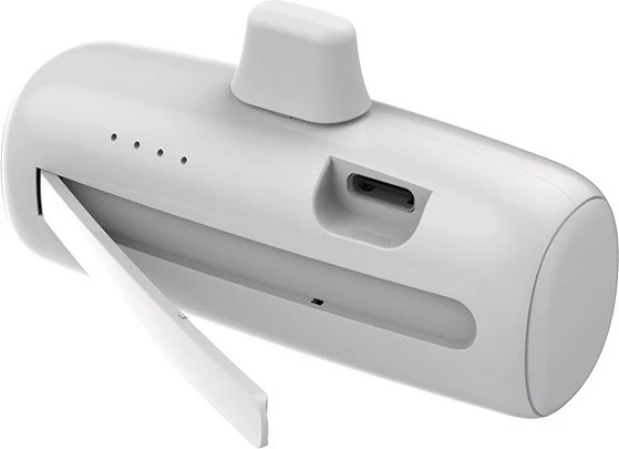 Powerbank Rebeltec P5 PLUG-IN 5000mAh, USB-C, Bardhë