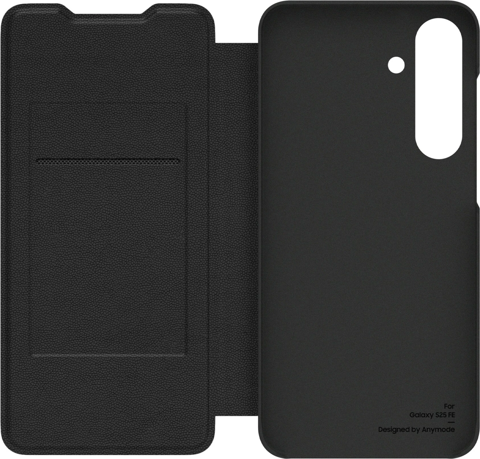 Mbështjellës Samsung by Anymode Wallet Flip Case për Galaxy S25 FE, i zi