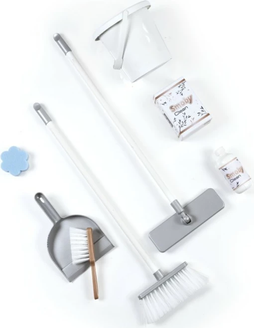 Set lodrash karrocë pastrimi me fshesë me korent Smoby Rowenta, shumëngjyrëshe