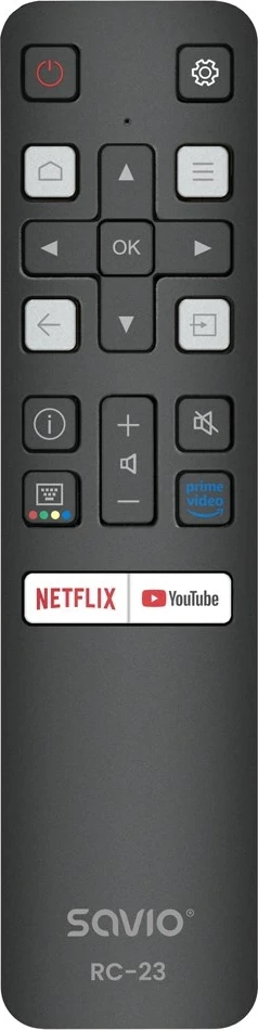 Telekomandë universale SAVIO RC-23 për TCL, e zezë