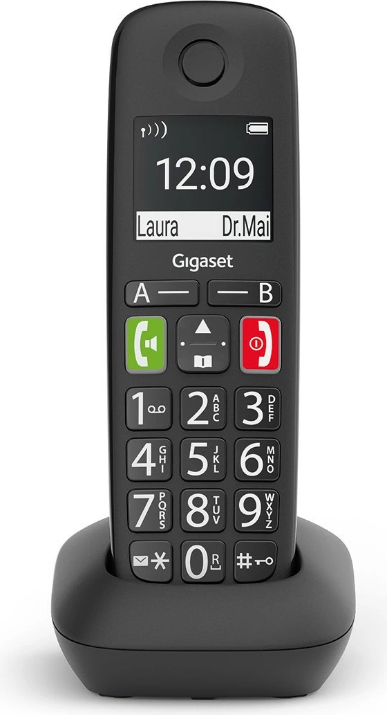 Telefon wireless Gigaset E290HX, Ekran 2", Butona të mëdhenj