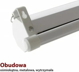 Ekran elektrik për projeksion ART EL F120 4:3, 120 inç, 244x183cm, me telekomandë