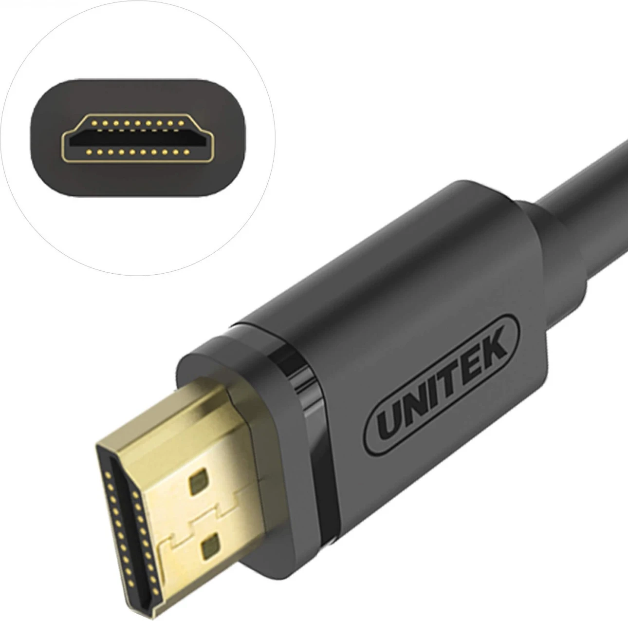Kabllo HDMI Unitek 2m, e zezë