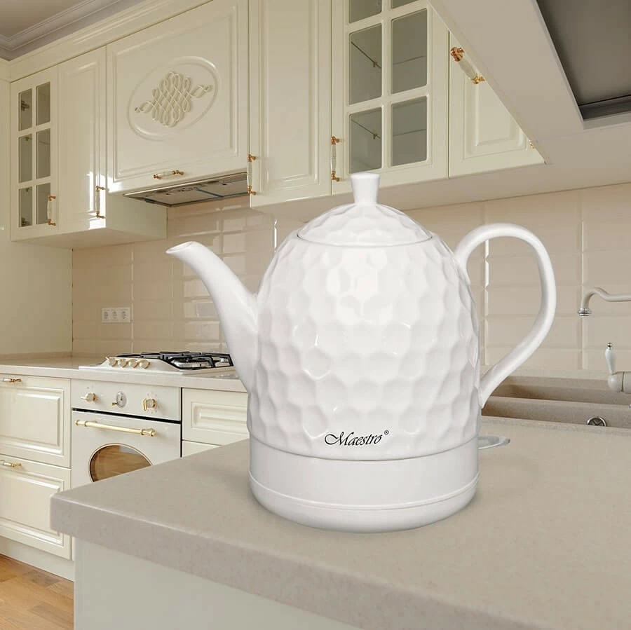 Çajnik elektrik Maestro MR-072, 1.2L, 1200W, i bardhë