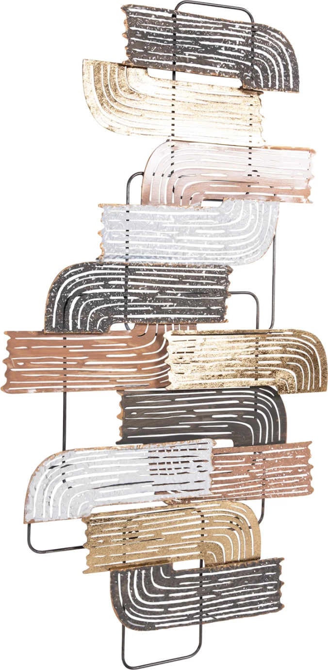 Dekor për mur FH4206 metalik në ngjyra të ndryshme 58x4x109 cm