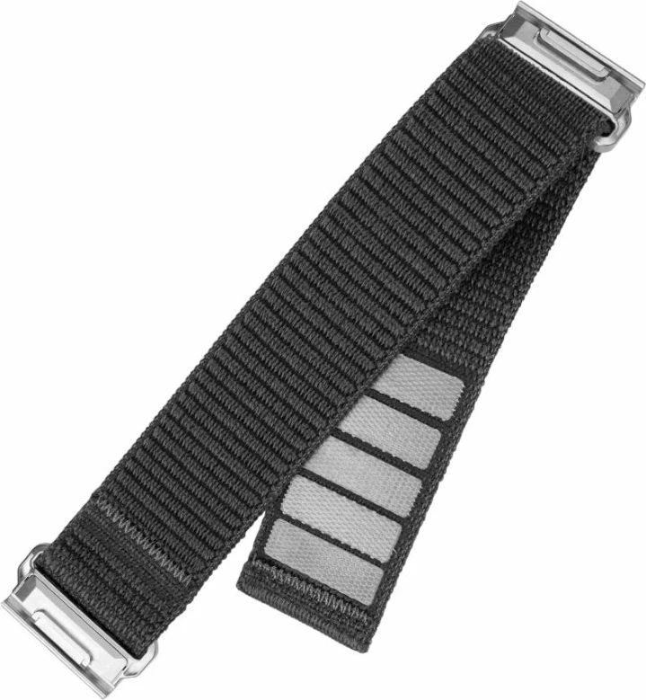 Rrip sportiv Fixed Sporty Strap për Garmin QuickFit 26mm, 160-210mm, nylon, gri e errët