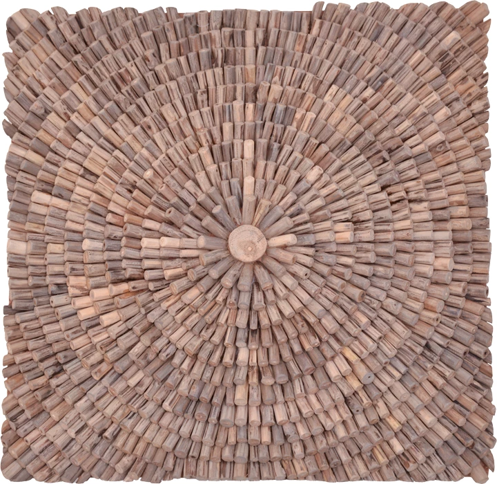 Dekor muri Wallen dru tik, ngjyrë natyrale, 100x100x5cm