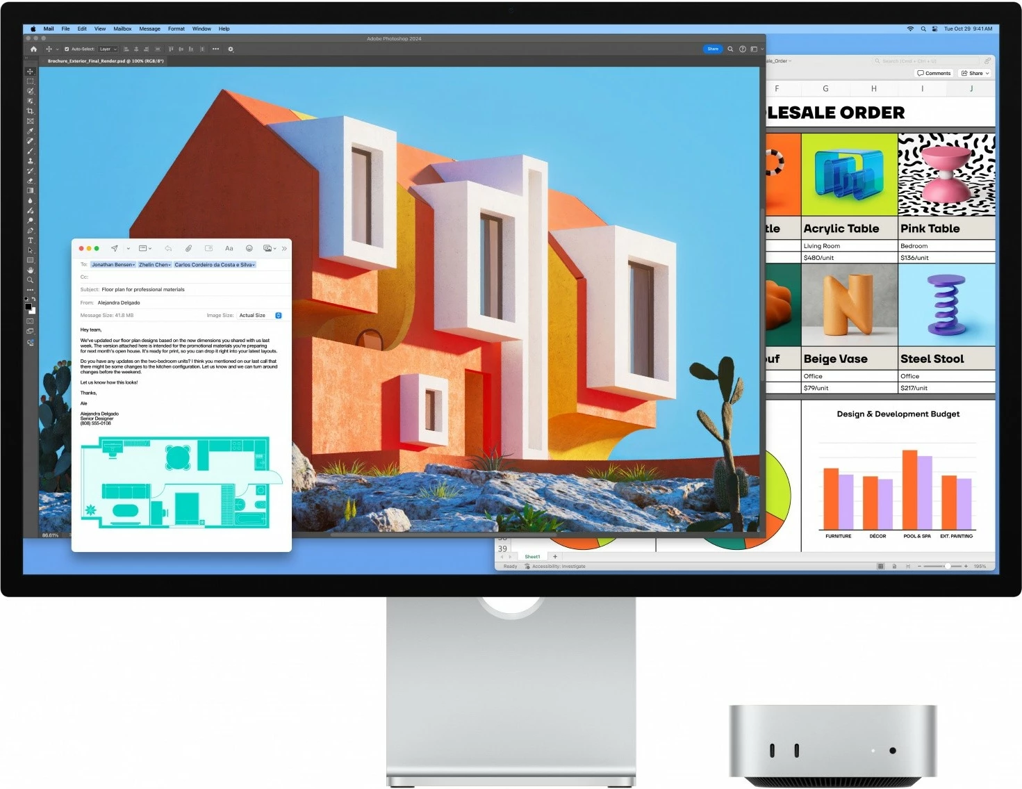 Kasë Apple Mac mini MU9D3ZE/A, M4, 16GB RAM, 256GB SSD, Argjend