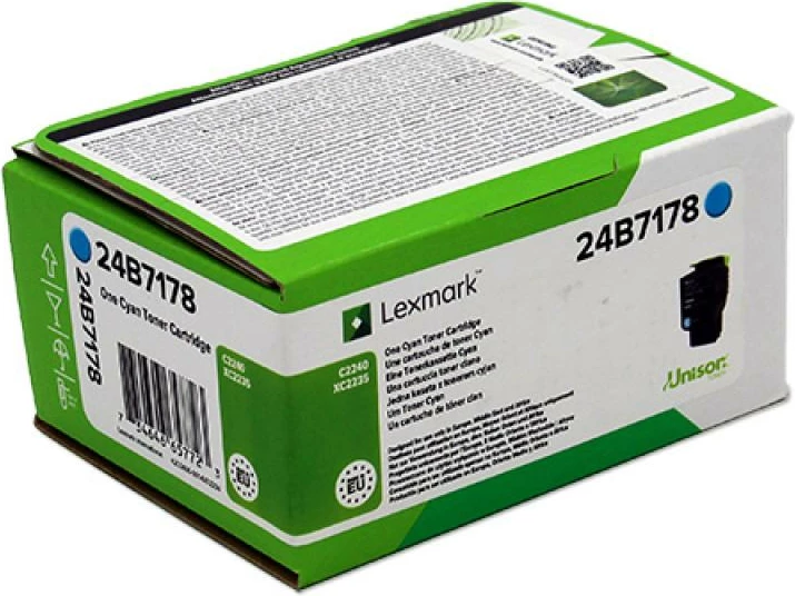 Toner, Lexmark, 24B7178, deri 6,000 faqe, cian