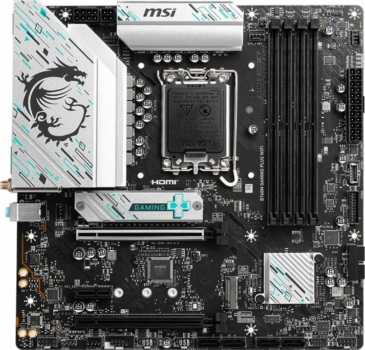 Pllakë amë MSI B760M GAMING PLUS WIFI, Micro ATX, DDR5 (deri 256GB), Wi‑Fi 6E, LAN 2.5GbE