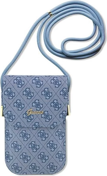 Çantë për celular Guess 4G Metal Script Logo, e kaltër