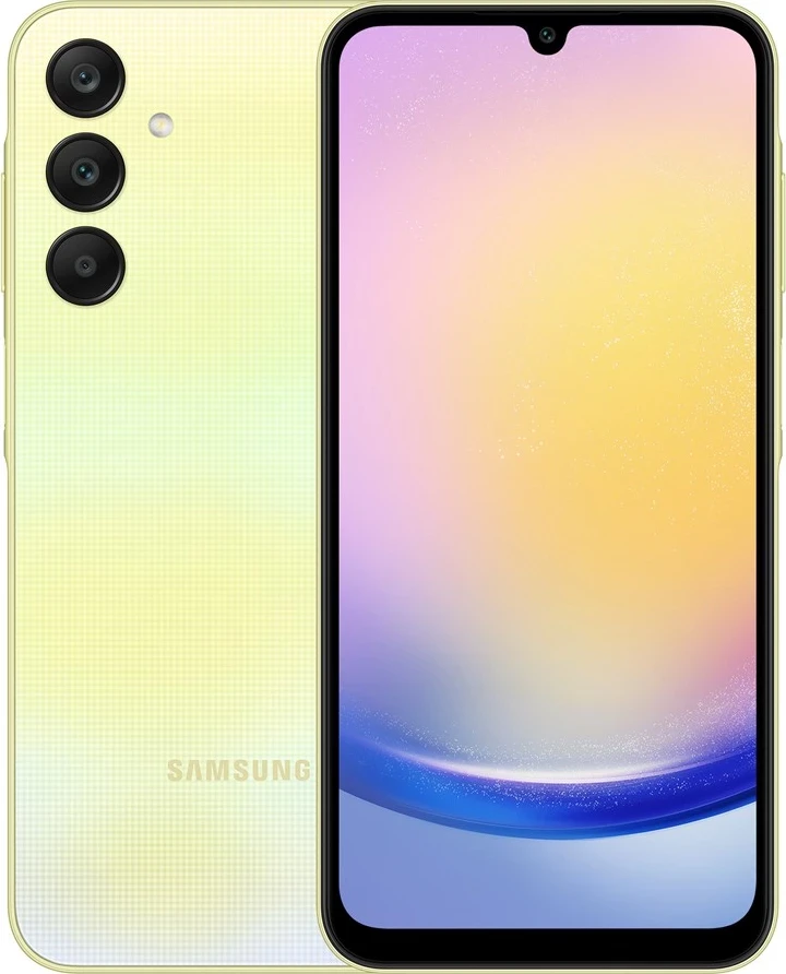 Celular Samsung Galaxy A25, 6.5", 6+128GB, DS, 5G, i verdhë