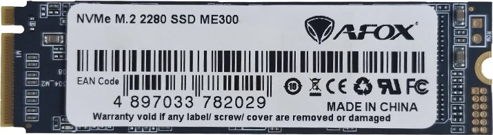 Disku i brendshëm i gjendjes së ngurtë AFOX ME300-256GN M.2 256 GB PCI Express 3.0 3D NAND NVMe