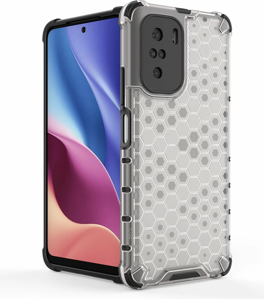 Mbështjellës Hurtel Honeycomb për Xiaomi Redmi K40 Pro+, K40 Pro, K40, Poco F3, Kuq