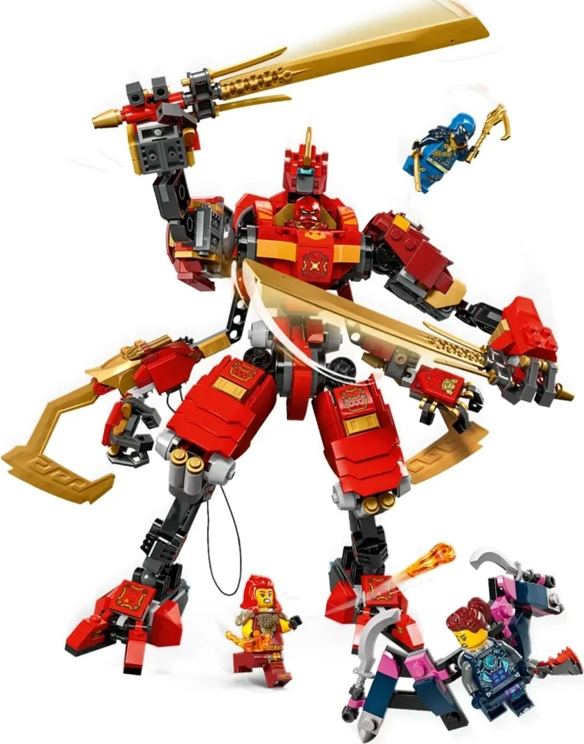 Set LEGO NINJAGO 71812 Kai's Ninja Climber Mech, për fëmijë 9+ vjeç, Kuq