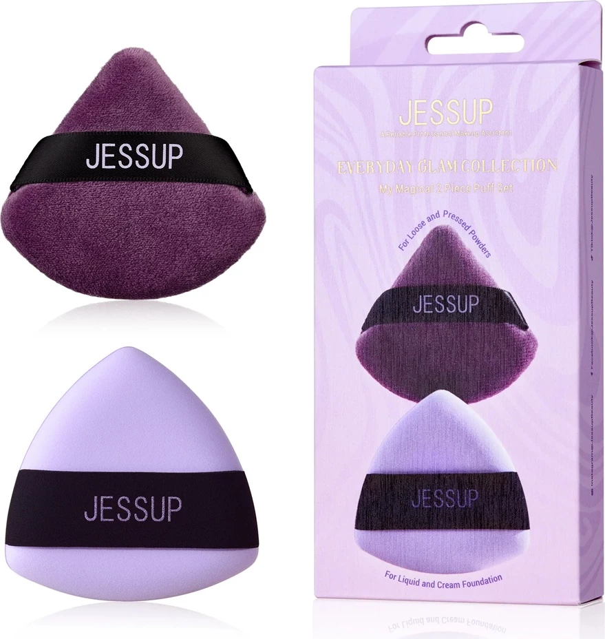 Aksesorë grimi JESSUP My Magical Puff për femra, 2 copë