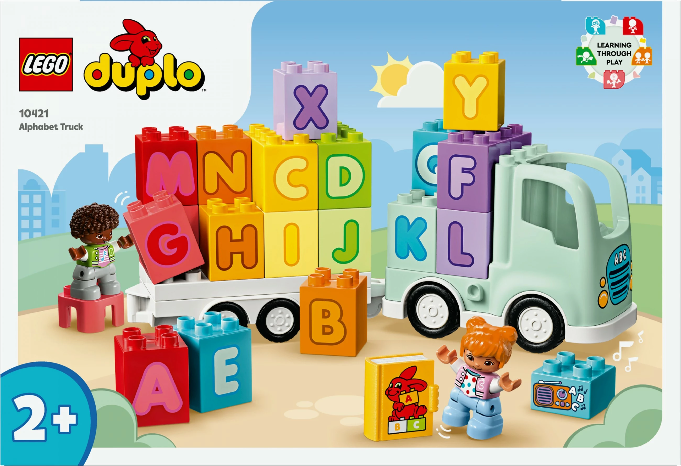 Set ndërtimi LEGO DUPLO Alphabet Truck, 36 pjesë, shumëngjyrësh