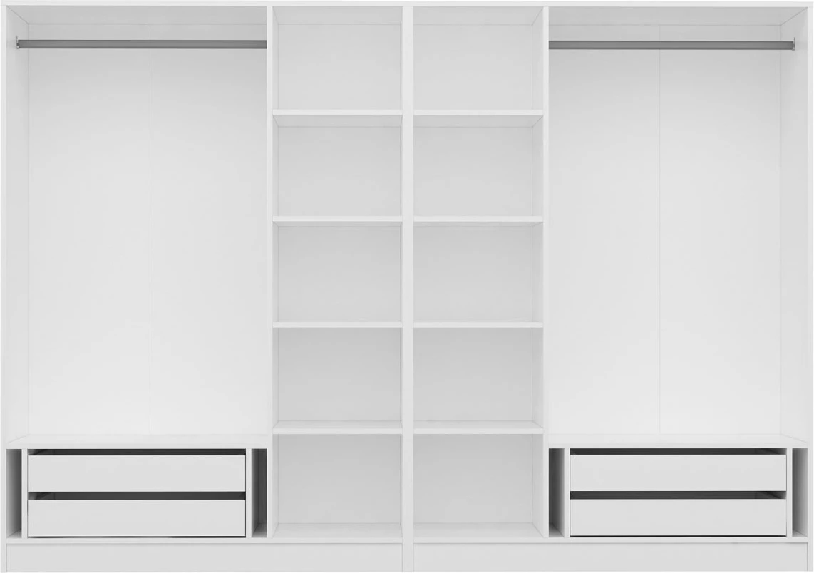 Dollap i bardhë për dhomë gjumi, Skye Decor, Kale - 3847