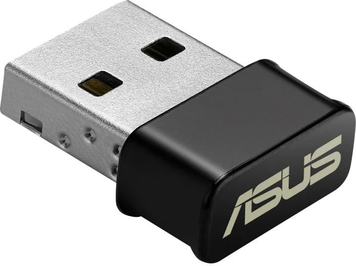 Adapter Wi‑Fi USB, Asus USB-AC53 Nano, AC1200 dual-band, MU-MIMO, zi/gri