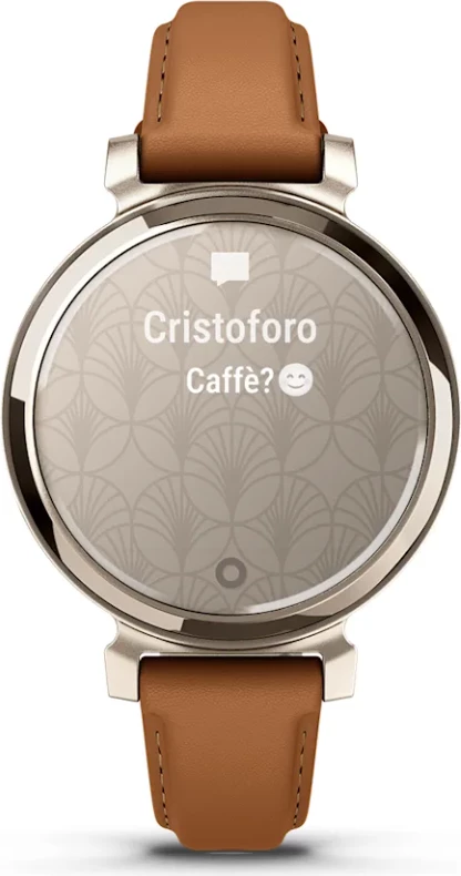 Smartwatch Garmin Lily® 2 Classic – Cream Gold with Tan Leather Strap