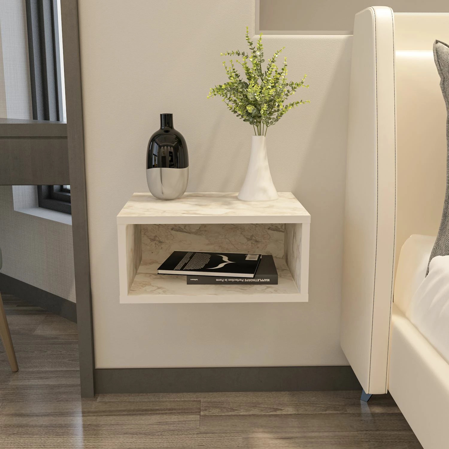 Komodinë nate Skye Decor, ngjyra Ephesus, Dora