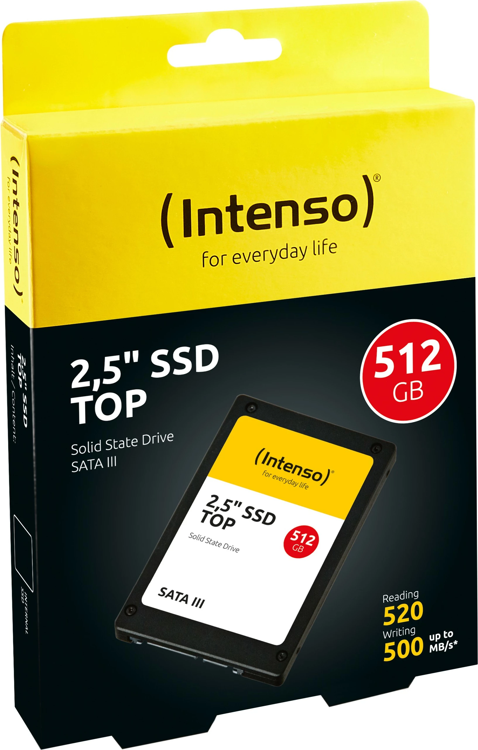 SSD Intenso Top, 512 GB, 2.5", 550 MB/s, 6 Gbit/s