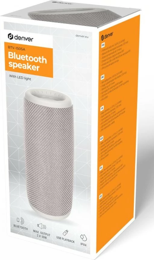 Altoparlant Bluetooth Denver BTV-150SA, bezhë