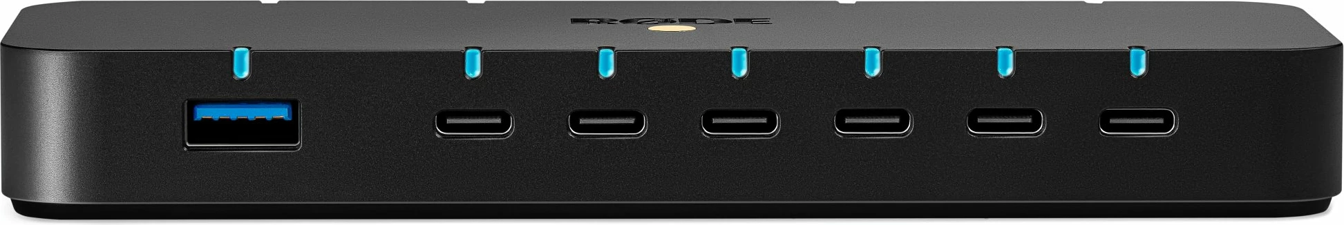 Hub USB RØDE Hub 10Gbps, 7x USB-C (1x PD 100W), 1x USB-A 3.2, lexues SD/microSD, zi, set me kabllo e adaptorë rryme