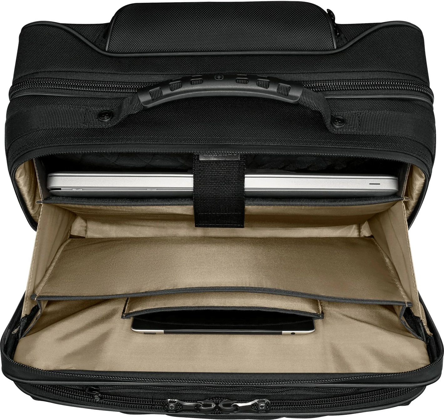 Çantë laptopi Wenger Legacy Black Series 15.6 inç me rrota, e zezë