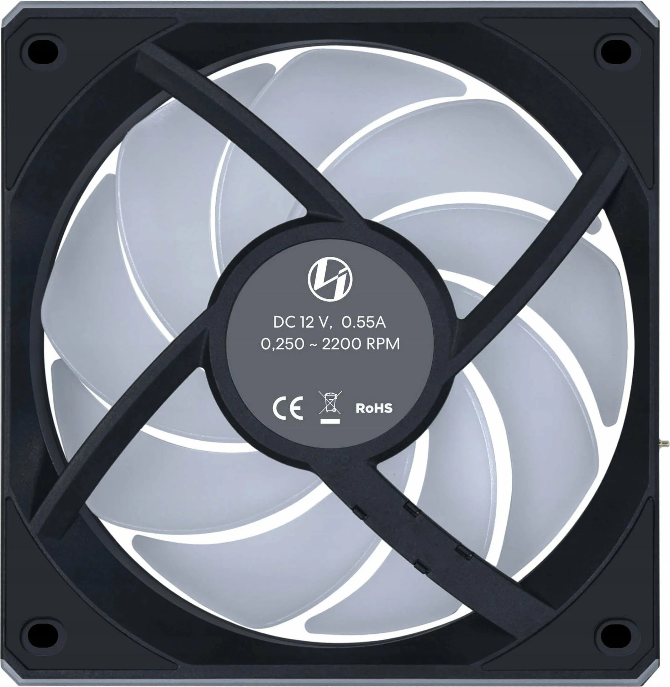 Ventilator për kasë Lian Li UNI FAN CL Wireless 120mm ARGB PWM (12CL1W1B) i zi, 1 copë