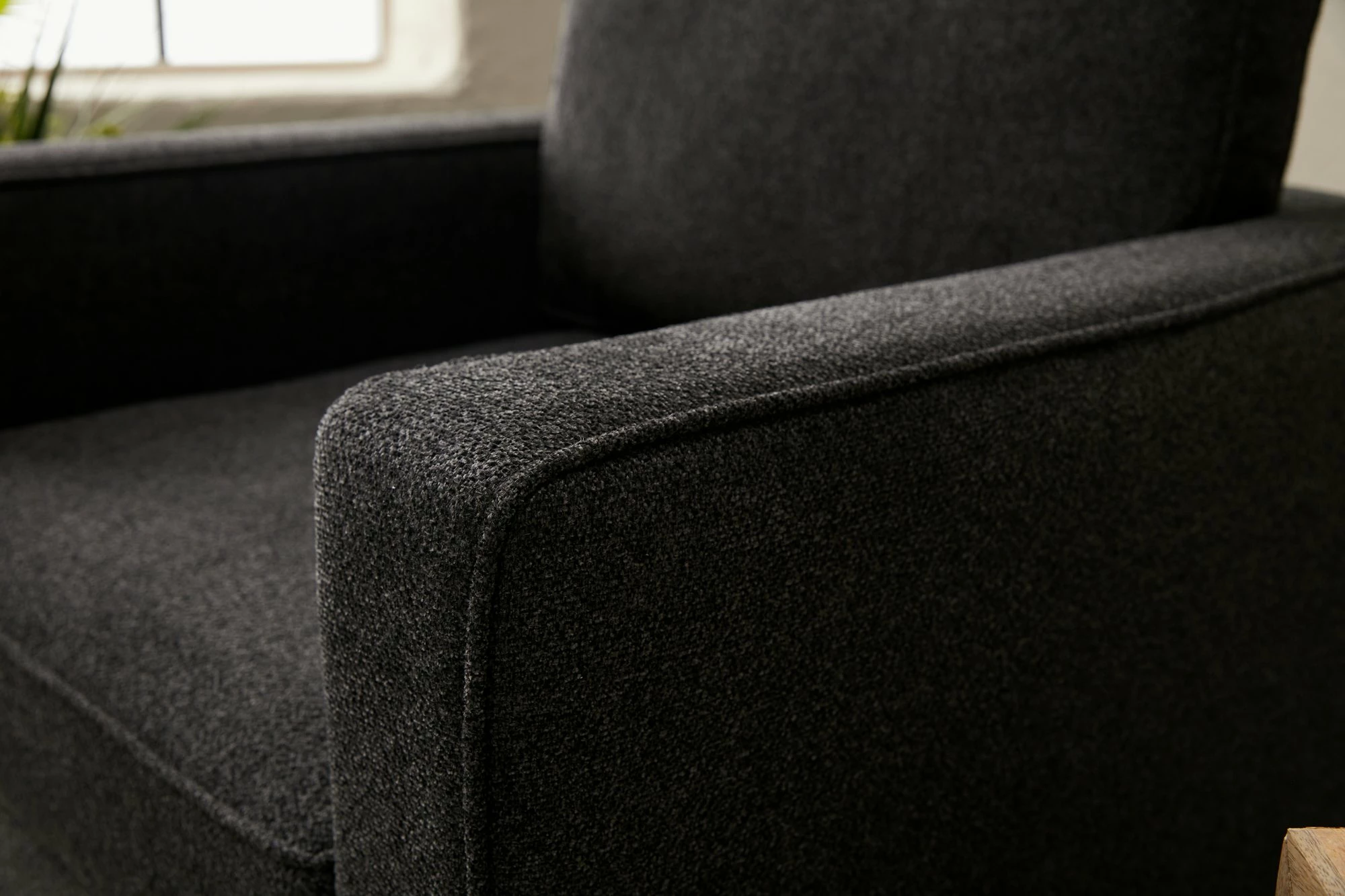 Karrige një vendëshe Atelier del Sofa, Berlin, antracit, e zezë