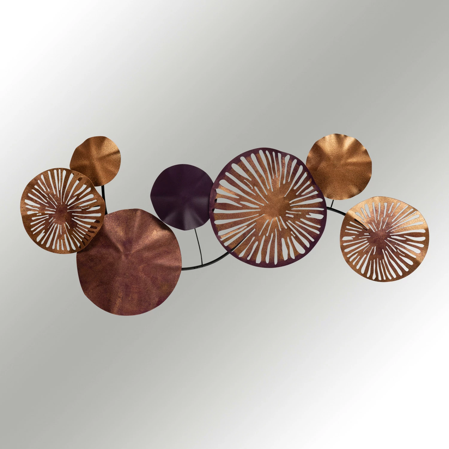 Aksesor dekorativ metalik për mur, Wallity Astrid, CH102-2