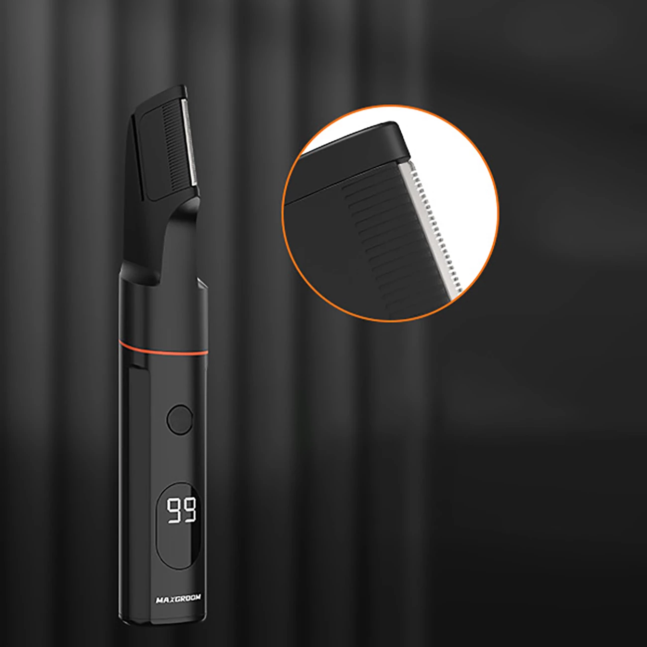 Makinë rroje multifunksionale MAXGROOM LK-881, IPX6, ekran LED, bateri 800 mAh, USB-C, set me maja zëvendësuese, e zezë