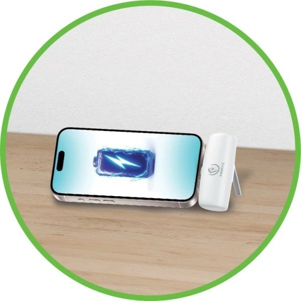 Powerbank Rebeltec P5 PLUG-IN 5000mAh, USB-C, Bardhë