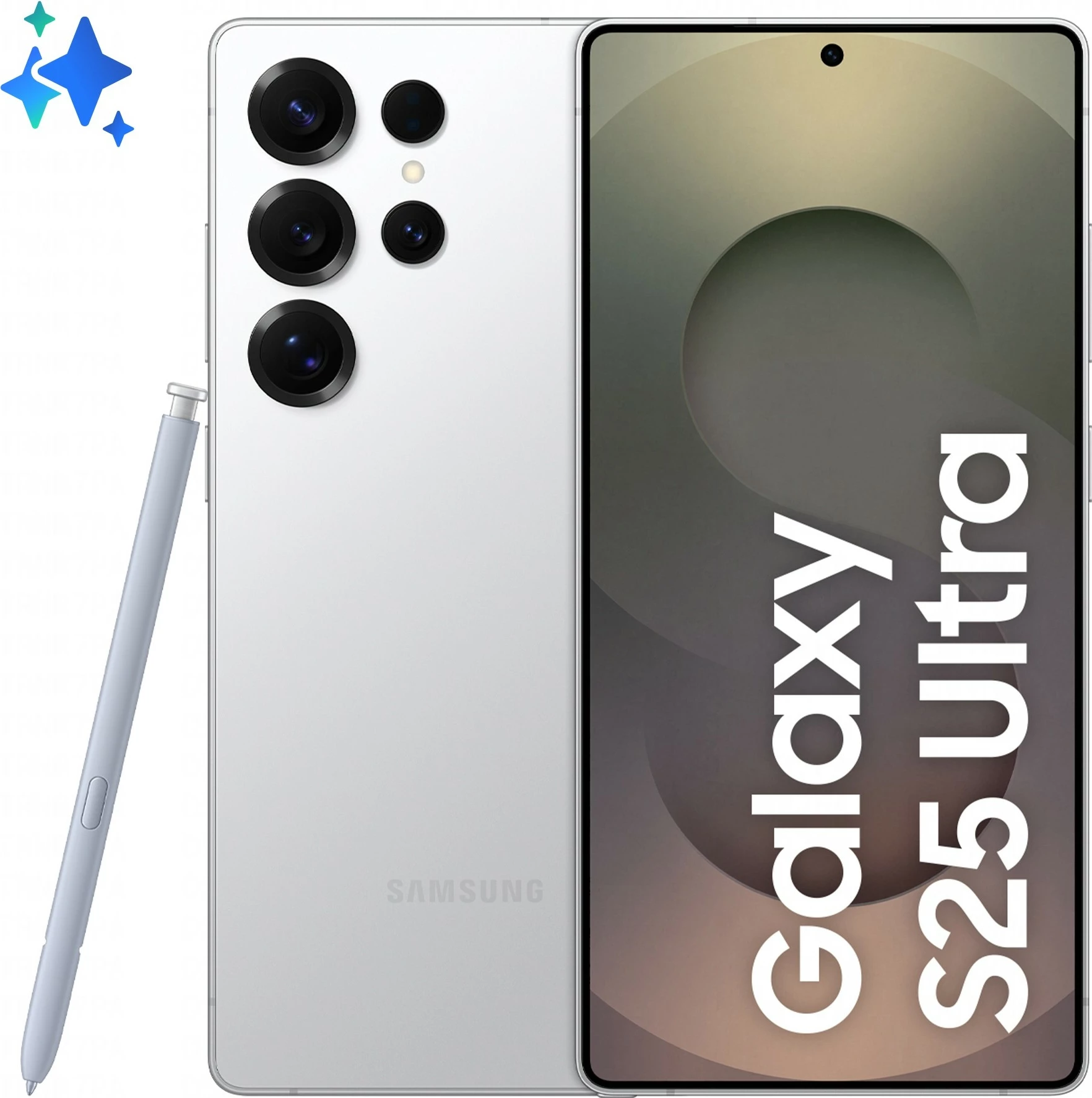 Celular Samsung Galaxy S25 Ultra, 6.9", 12+256GB, silver titanium