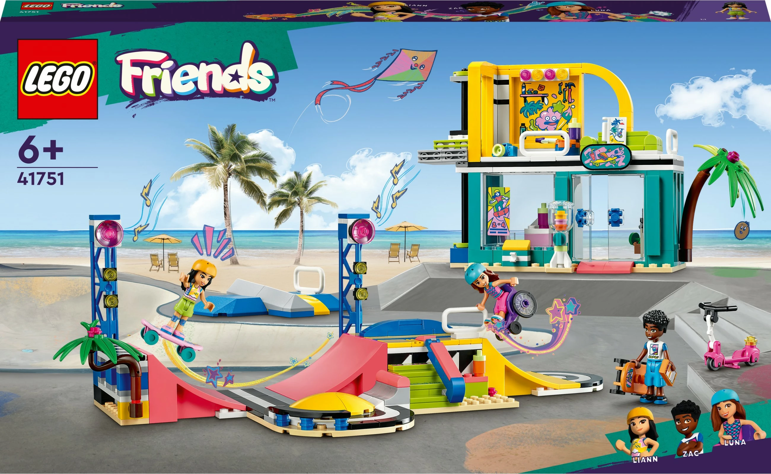 Set ndërtimi LEGO Friends Skate Park, 431 pjesë, Multikolor