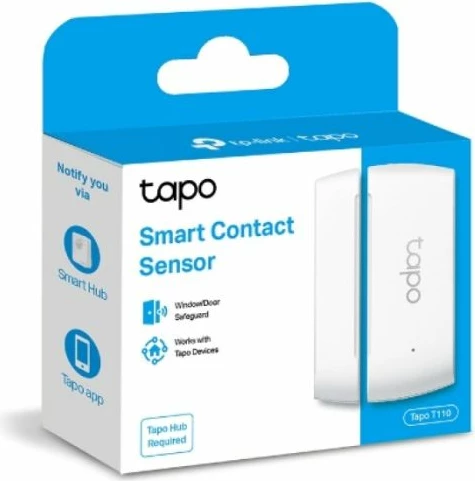 sensor kontakti smart TP-LINK Tapo T110, 868/922 MHz, CR2032, i bardhë
