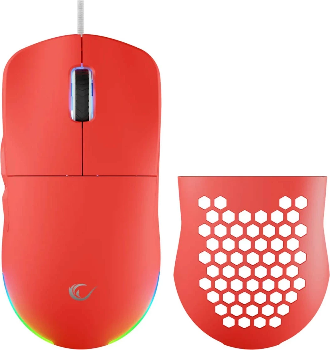 Maus gaming Rampage BLINK, USB, 12800 DPI, RGB, sensor optik, e kuqe