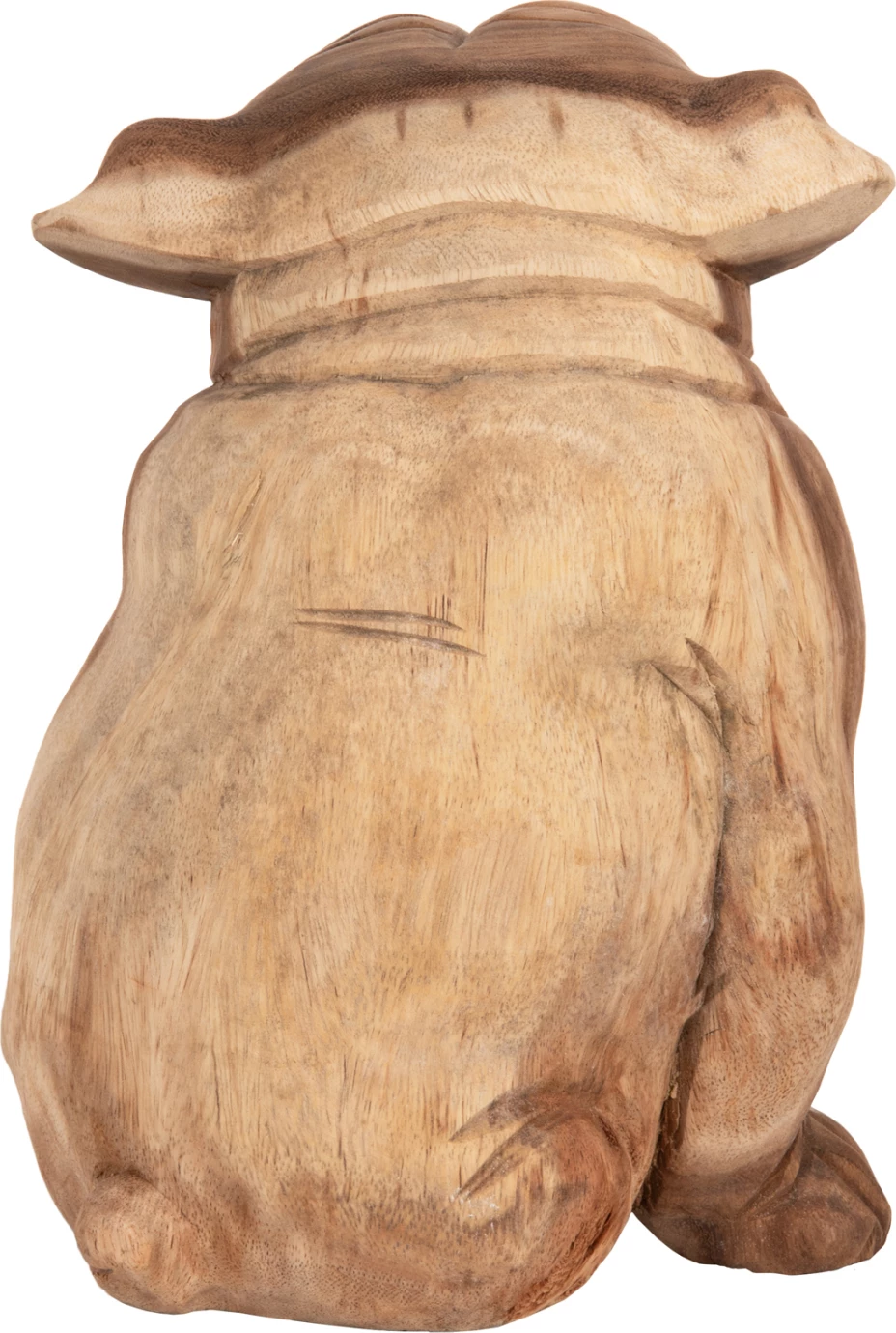 Dekor për dysheme, bulldog, dru suar, ngjyrë natyrale, FH7926, 20x17x30 cm