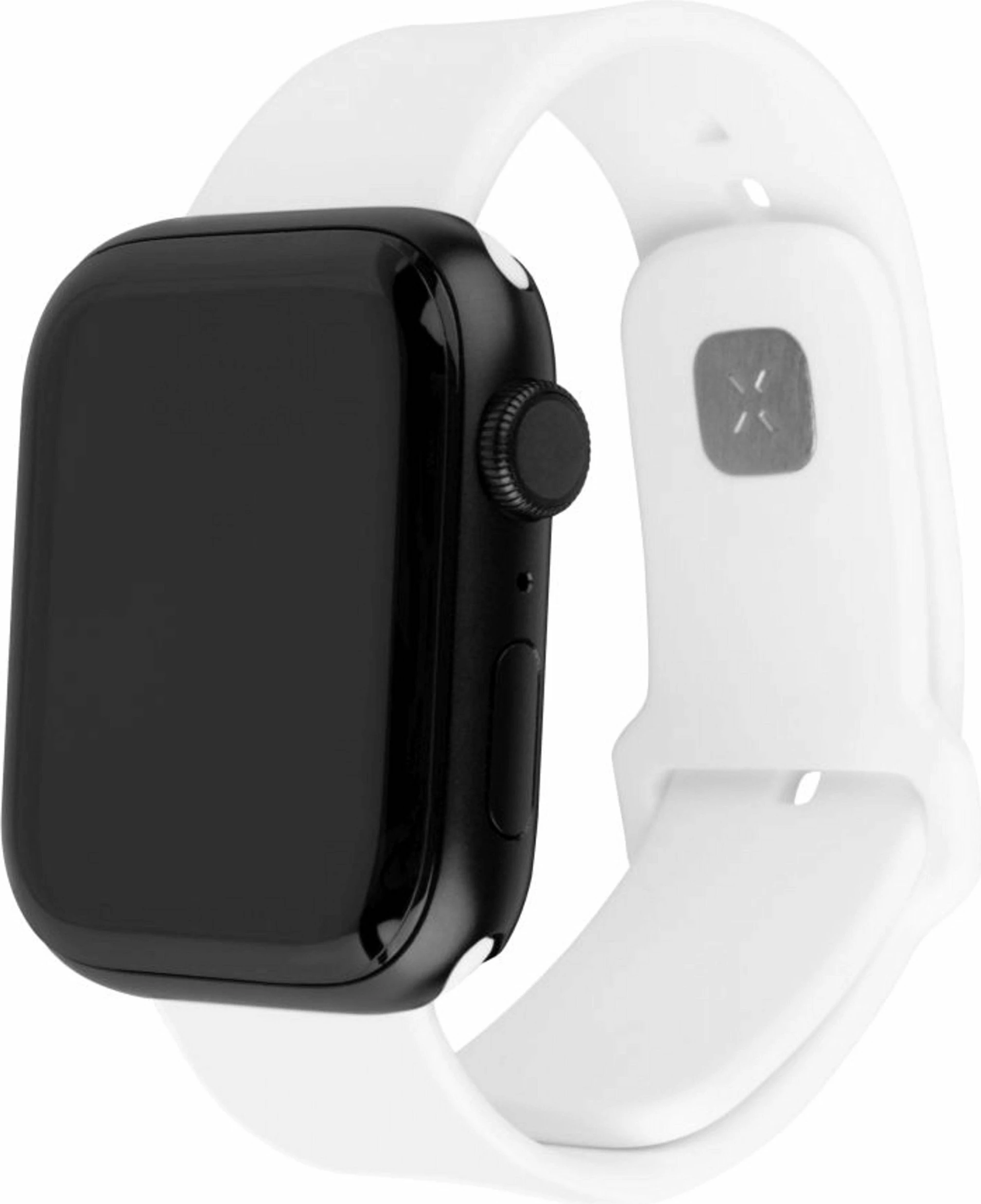 Rrip silikoni Fixed për Apple Watch 42/44/45 mm, 3 copë, i bardhë