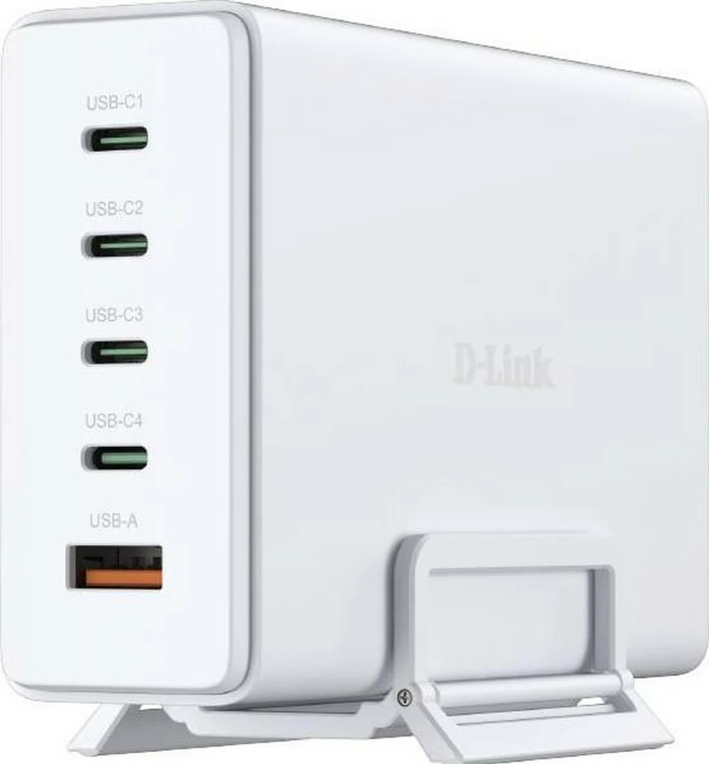 Karikues rrjeti D-link DCF-241, GaN, 240W, 4x USB-C, 1x USB-A, bardhë