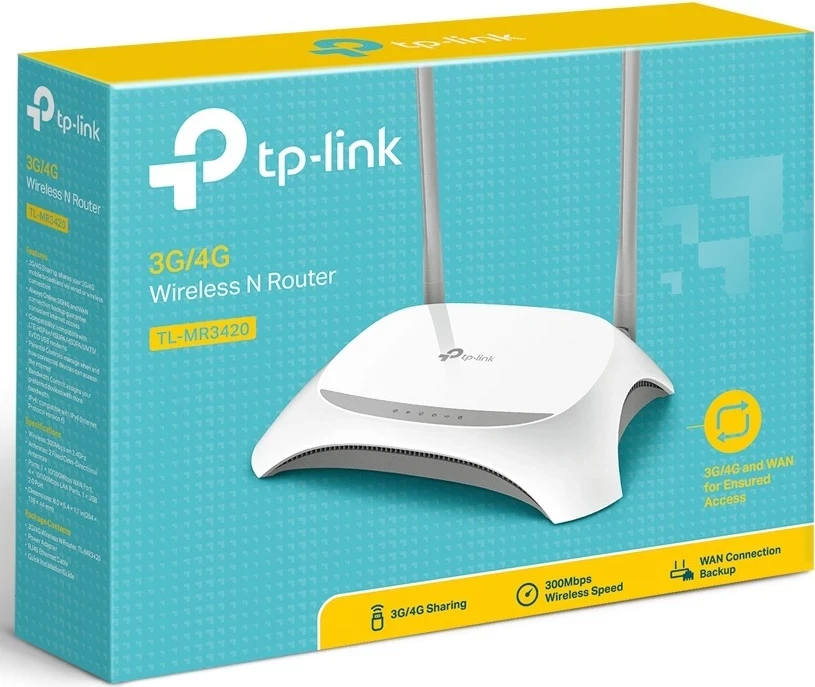 Ruter TP-Link TL-MR3420, 10/100 MB/s, i bardhë