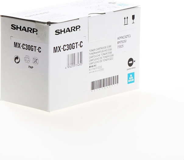 Toner Sharp MX-C30GTC rendiment 6000 faqe cian