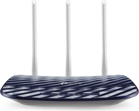 router wireless dual band TP-LINK Archer C20 AC750, 4x LAN + 1x WAN, 2.4GHz/5GHz, bardhë/blu