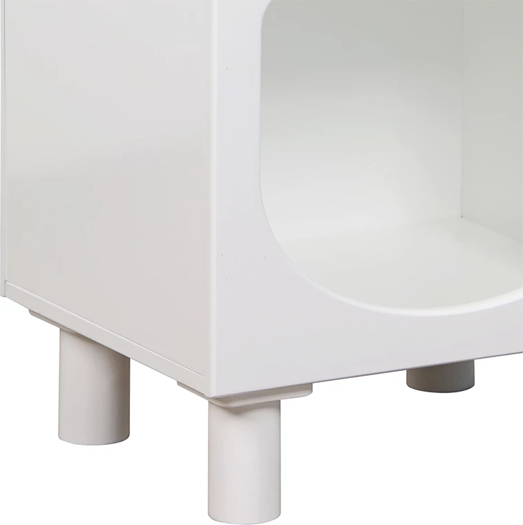 Raft nate Emersi MDF ngjyrë bardhë 40x32x70cm