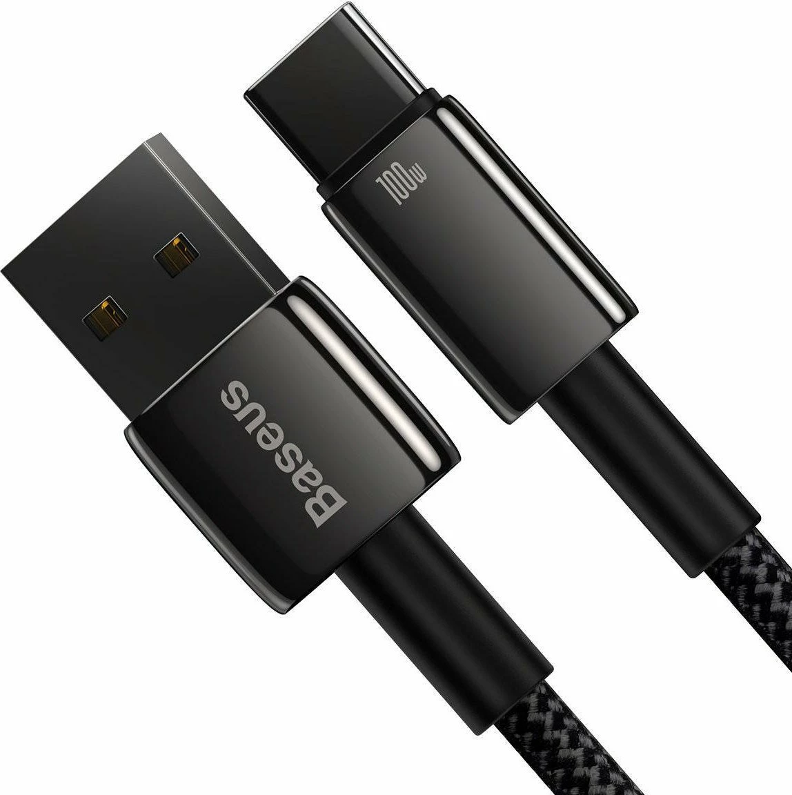 Kabllo USB-A në USB-C Baseus CAWJ000101 2m 100W USB 2.0, e zezë